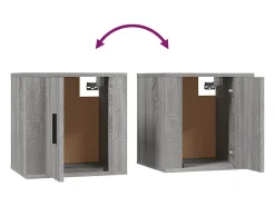 vidaxl Móvel De Tv*Conjunto móveis de TV 2 pcs madeira processada sonoma cinza Cinzento
