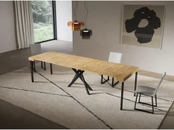 Consola extensível 90x40/300 cm Carvalho natural Saki com pés antracite*ITAMOBY Outlet