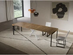Consola extensível 90x40/300 cm Pernas brancas nogueira Saki*ITAMOBY Clearance