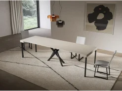 Consola extensível 90x40/300 cm Pernas Saki cashmere antracite*ITAMOBY Outlet