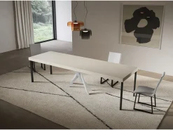 Consola extensível 90x40/300 cm Saki Premium caxemira pernas brancas^ITAMOBY Discount