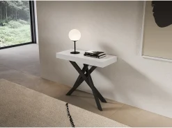 Consola extensível 90x40/300 cm Saki freixo pernas antracite^ITAMOBY Hot