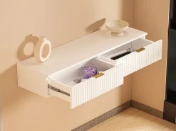 Vente-unique Consola*Console suspenso com 2 gavetas - - FRALYN de Pascal Morabito Branco