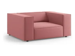 - Poltrona "Arendal" em veludo salmão - 124x102x70cm*Cosmopolitan Design Hot