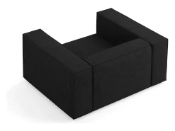 - Poltrona "Arendal" em tecido chenille com efeito canelado - 124x102x70cm Poltrona