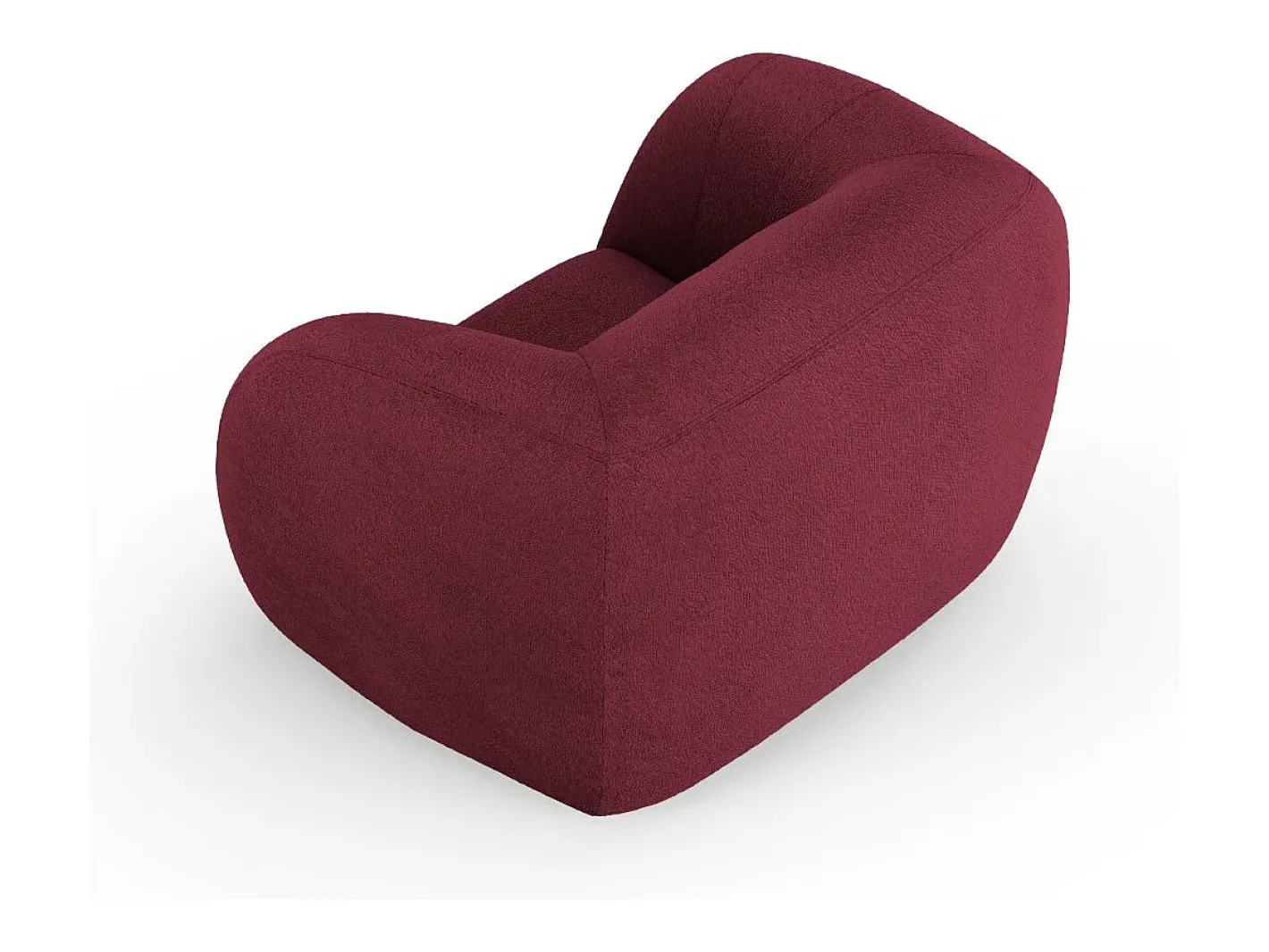 - Poltrona "Essen" em tecido bouclé - 130x95x86cm*Cosmopolitan Design New