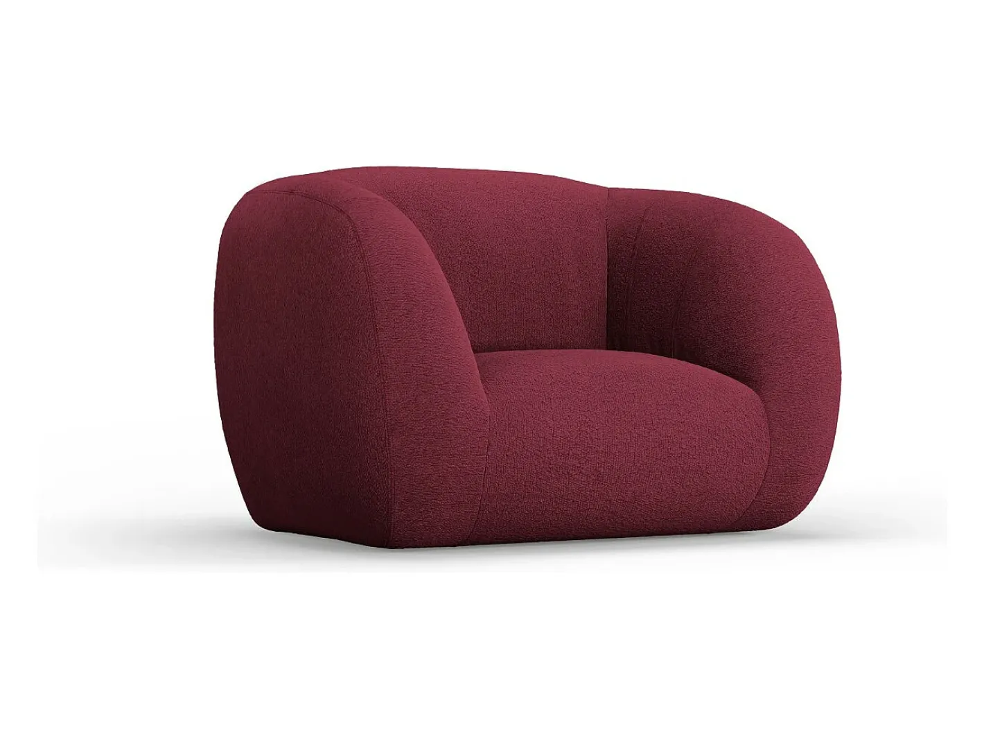 - Poltrona "Essen" em tecido bouclé - 130x95x86cm*Cosmopolitan Design New