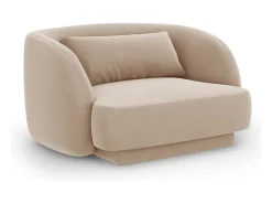 - Poltrona "Tulum" em veludo - 103x90x70cm*Cosmopolitan Design Best