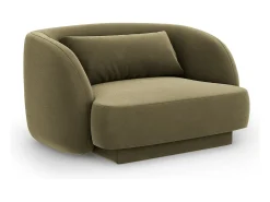 - Poltrona "Tulum" em veludo - 103x90x70cm^Cosmopolitan Design Online