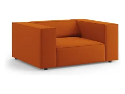 - Poltrona "Arendal" em veludo - 124x102x70cm*Cosmopolitan Design Clearance