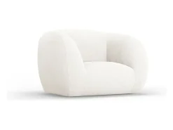Sale - Poltrona "Essen" em tecido bouclé - 130x95x86cm Poltrona