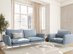 - Poltrona "Vienna" em veludo - 97x94x95cm Poltrona