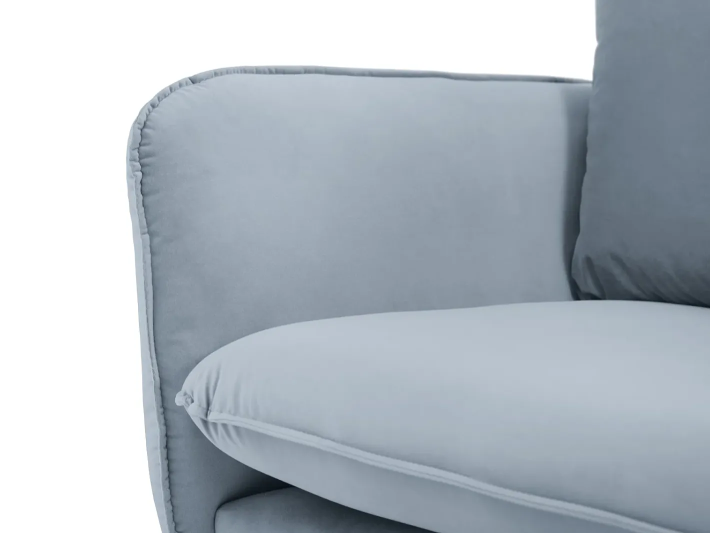 - Poltrona "Vienna" em veludo - 97x94x95cm Poltrona