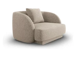 - Poltrona "Tulum" em tecido chenille - 103x90x70cm*Cosmopolitan Design