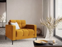 - Poltrona "Bali" em veludo - 87x92x75cm^Cosmopolitan Design Discount