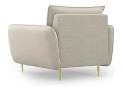 - Poltrona "Vienna" em tecido estrutural claro - 97x94x95cm*Cosmopolitan Design Hot