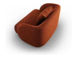 - Poltrona "Tulum" em tecido chenille - 103x90x70cm^Cosmopolitan Design Clearance