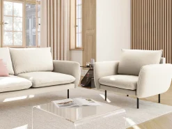 - Poltrona "Vienna" em tecido bouclé - 97x94x95cm^Cosmopolitan Design Hot