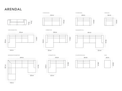 - Poltrona "Arendal" em veludo cru - 124x102x70cm*Cosmopolitan Design Online