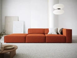 - Sofá esquerdo "Arendal" 4 lugares em tecido chenille - 262x102x70cm^Cosmopolitan Design Sale