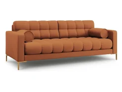 - Sofá "Bali" 3 lugares em tecido estrutural tijolo - 177x92x75cm*Cosmopolitan Design