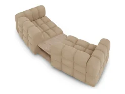 - Sofá modular "Sky" 2 lugares em veludo areia - 280x148x75cm^Cosmopolitan Design Best