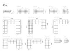 - Sofá "Bali" 3 lugares em veludo - 177x92x75cm*Cosmopolitan Design Online
