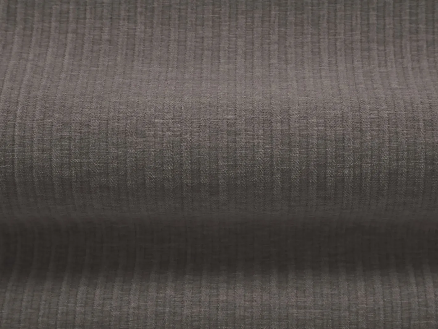 - Sofá de canto direito "Arendal" 4 lugares em tecido chenille com efeito canelado cinza escuro - 284x166x70cm*Cosmopolitan Design Best