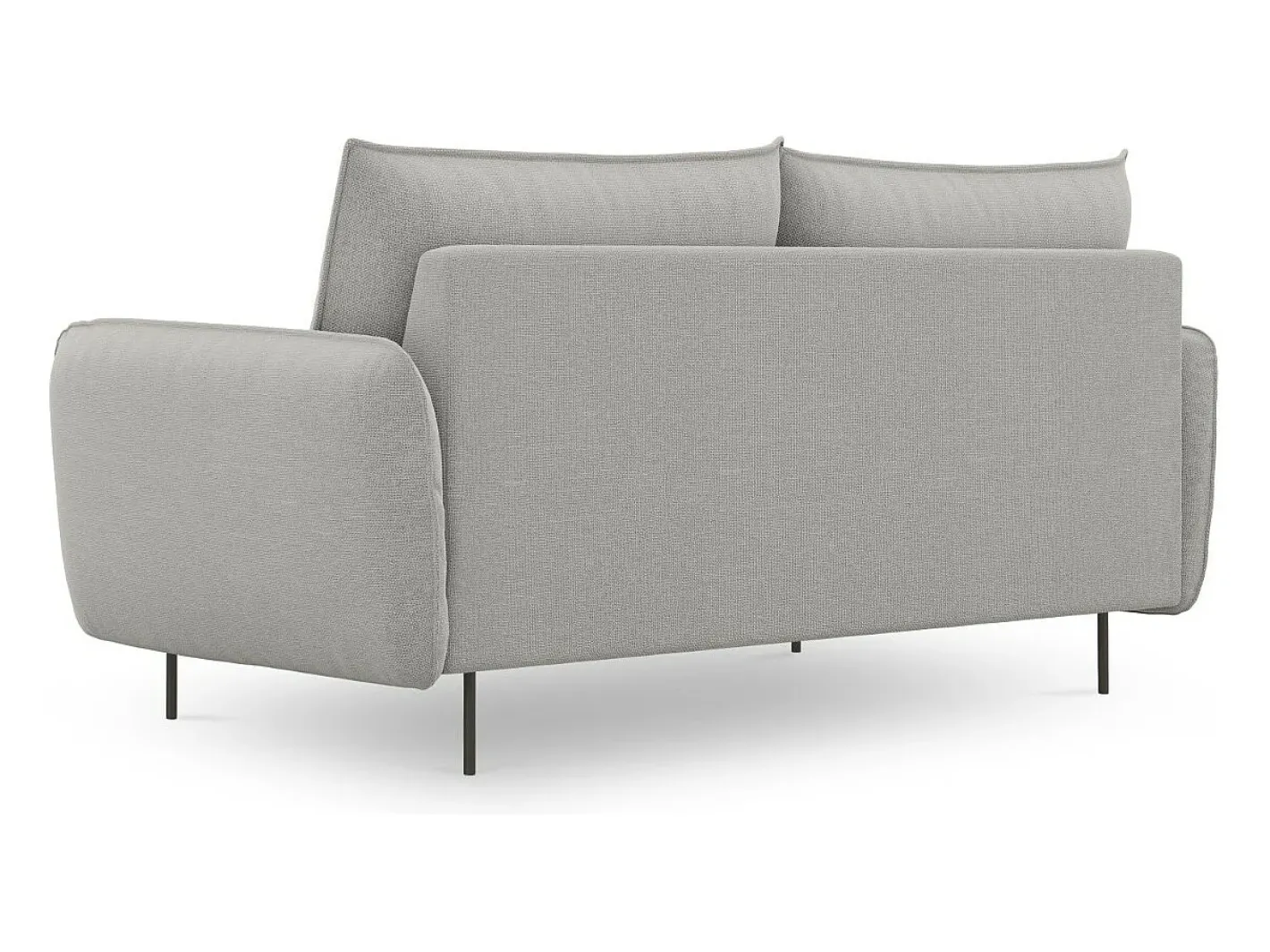 - Sofá "Vienna" 2 lugares em tecido estrutural cinza claro - 160x92x95cm^Cosmopolitan Design Sale