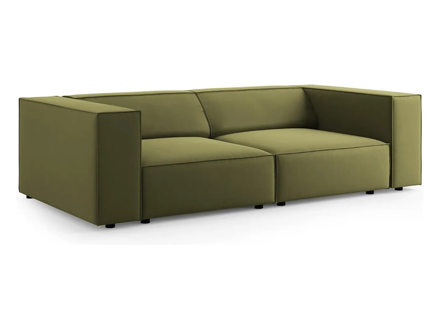 - Sofá "Arendal" 3 lugares em veludo - 204x102x70cm*Cosmopolitan Design Clearance