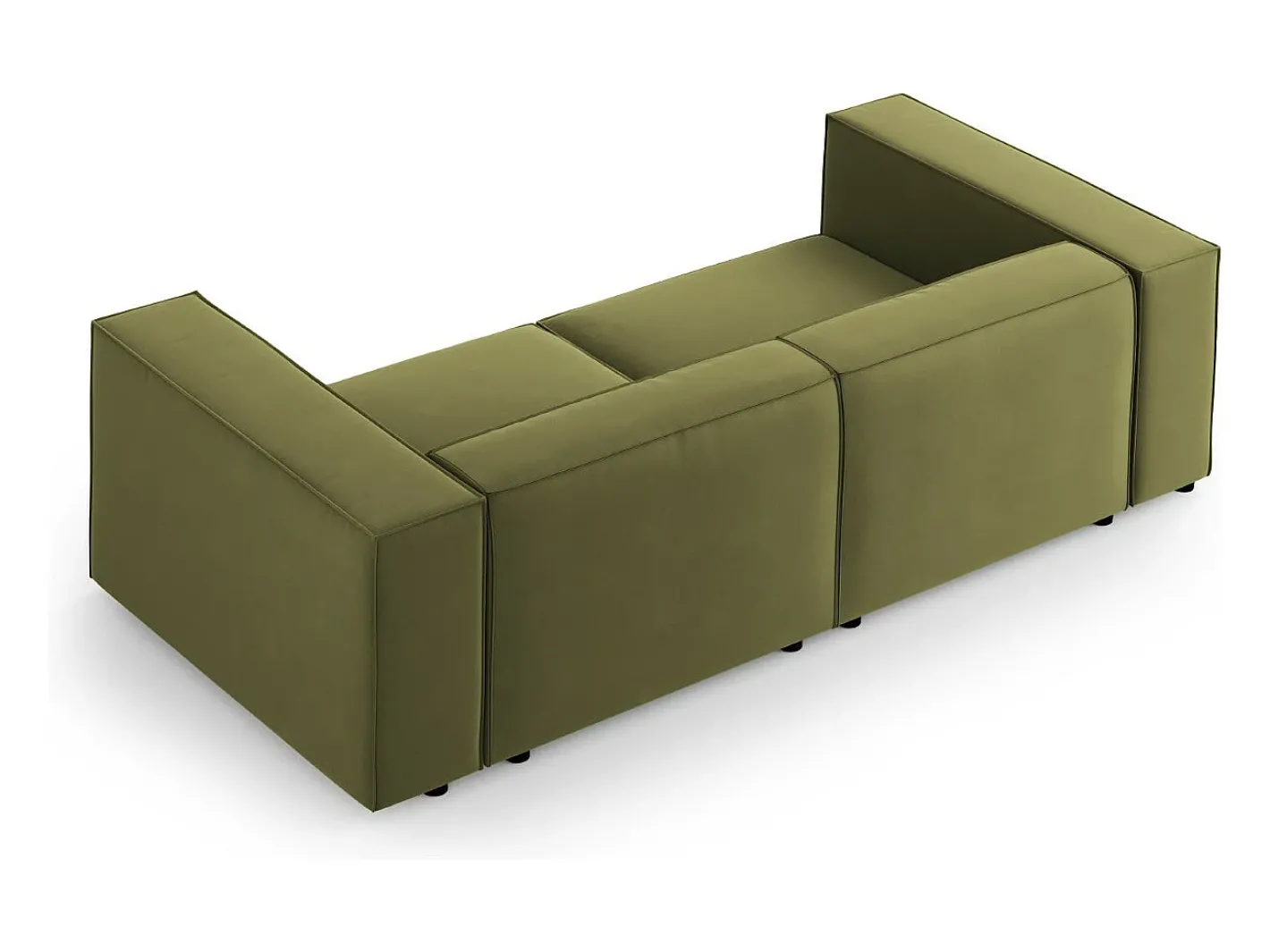 - Sofá "Arendal" 3 lugares em veludo - 204x102x70cm*Cosmopolitan Design Clearance