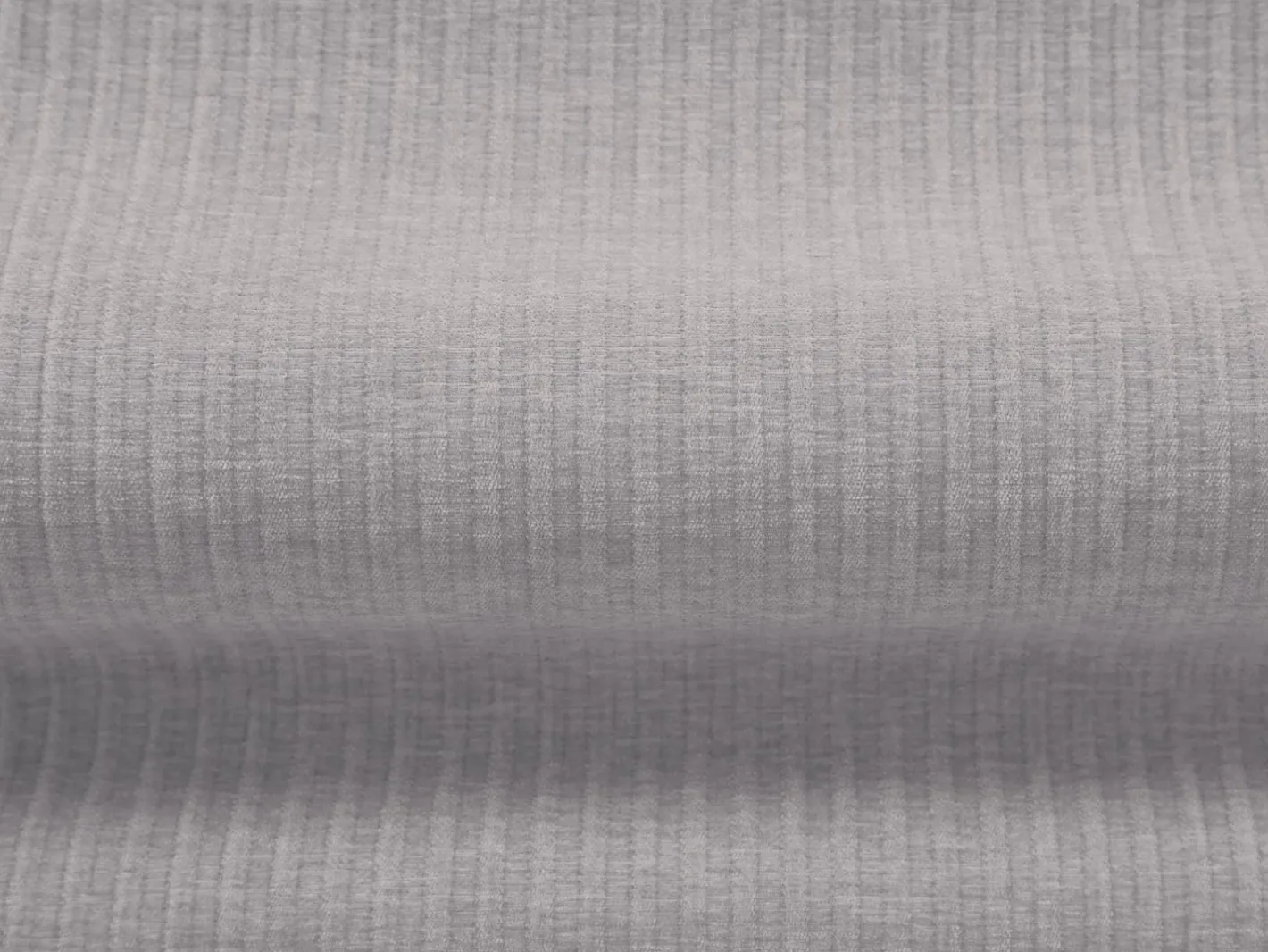 - Sofá direito "Arendal" 4 lugares em tecido chenille com efeito canelado cinza claro - 262x102x70cm*Cosmopolitan Design Outlet