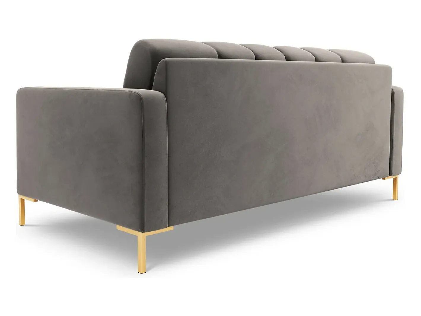 - Sofá "Bali" 2 lugares em veludo cinza claro - 152x92x75cm Sofá