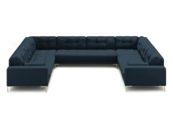 - Sofá panorâmico "Bali" 9 lugares em tecido estrutural - 327x256x75cm*Cosmopolitan Design New