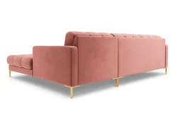 - Sofá de canto direito "Bali" 5 lugares em veludo - 293x185x75cm^Cosmopolitan Design Discount
