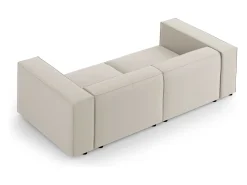 - Sofá "Arendal" 3 lugares em veludo cru - 204x102x70cm*Cosmopolitan Design Clearance