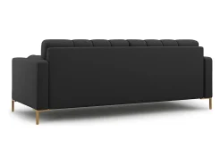 - Sofá "Bali" 3 lugares em tecido estrutural cinza escuro - 177x92x75cm^Cosmopolitan Design
