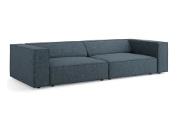 - Sofá "Arendal" 4 lugares em tecido chenille azul real - 244x102x70cm*Cosmopolitan Design Sale