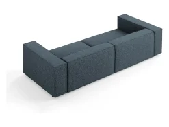 - Sofá "Arendal" 4 lugares em tecido chenille azul real - 244x102x70cm*Cosmopolitan Design Sale