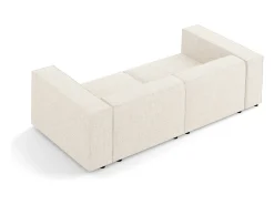 - Sofá "Arendal" 3 lugares em tecido chenille claro - 204x102x70cm*Cosmopolitan Design Online