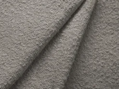 - Sofá convertível de canto direito com caixa de arrumação "Kyoto" 4 lugares em tecido bouclé cinza - 241x145x88cm*Cosmopolitan Design Online