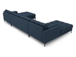 - Sofá panorâmico "Bali" 7 lugares em tecido estrutural - 383x185x75cm^Cosmopolitan Design Clearance