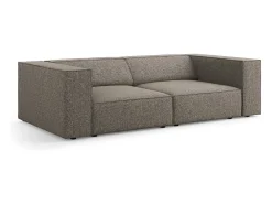 - Sofá "Arendal" 3 lugares em tecido chenille cinza - 204x102x70cm^Cosmopolitan Design New