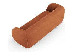 - Sofá "Essen" 3 lugares em tecido bouclé marrom - 230x95x86cm^Cosmopolitan Design Sale