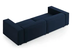 - Sofá "Arendal" 4 lugares em veludo azul real - 244x102x70cm*Cosmopolitan Design