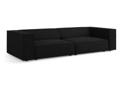 - Sofá "Arendal" 4 lugares em tecido chenille com efeito canelado - 244x102x70cm^Cosmopolitan Design Online