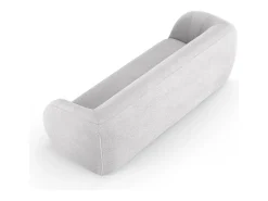 - Sofá "Essen" 3 lugares em tecido bouclé cinza claro - 230x95x86cm Sofá