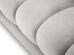 - Sofá "Bali" 4 lugares em veludo prata - 217x92x75cm*Cosmopolitan Design Discount