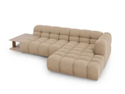 - Sofá modular de canto direito "Sky" 4 lugares em veludo areia - 297x162x75cm*Cosmopolitan Design Sale