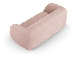 - Sofá "Essen" 2 lugares em tecido bouclé rosa pálido - 210x95x86cm*Cosmopolitan Design Discount